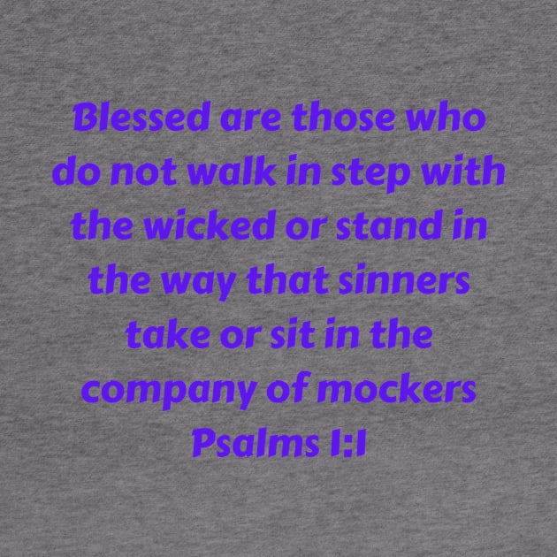 Bible Verse Psalms 1:1 by Prayingwarrior